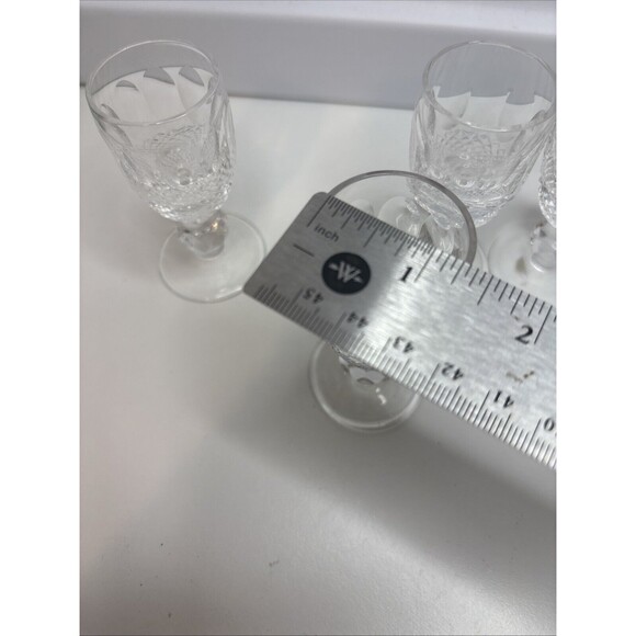 Vintage 4-WATERFORD CRYSTAL Colleen Short Stem Cordial Glass 3.25" H - Picture 6 of 6